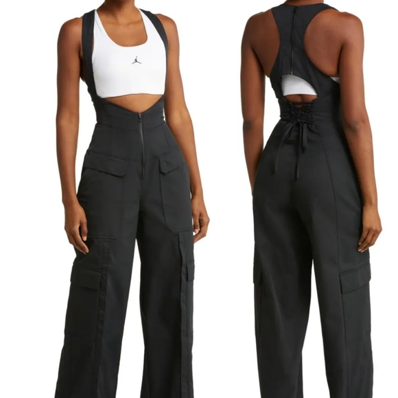 Jordan Pants & Jumpsuits New Jordan 23 Engineered Chicago Corsette Cutout Overalls Jumpsuit